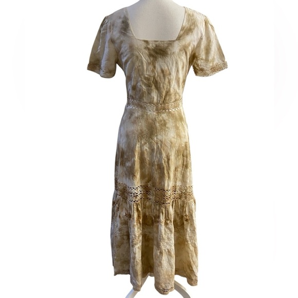 KSP India Pvt Ltd Tie Dye Crochet Eyelet Maxi‎ Dress Small - Picture 2 of 11